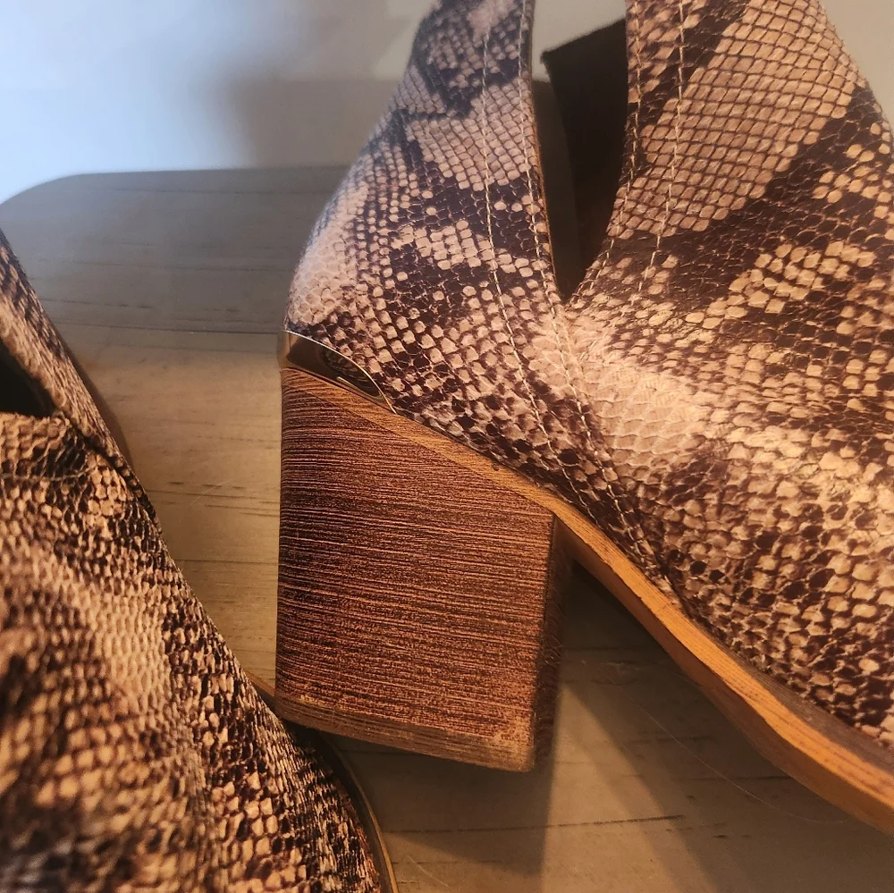 Pop Chantilly Snakeskin Booties